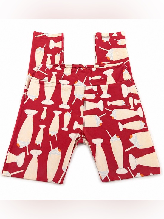 LuLaRoe Pants - LuLaRoe Milkshake Print Soft Leggings OS One Size